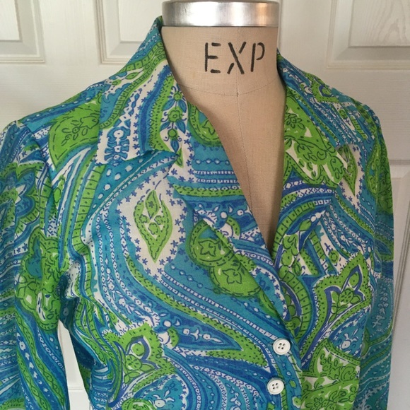 Vintage Leslie Fay voile spring dress size 10-12 - Picture 4 of 7